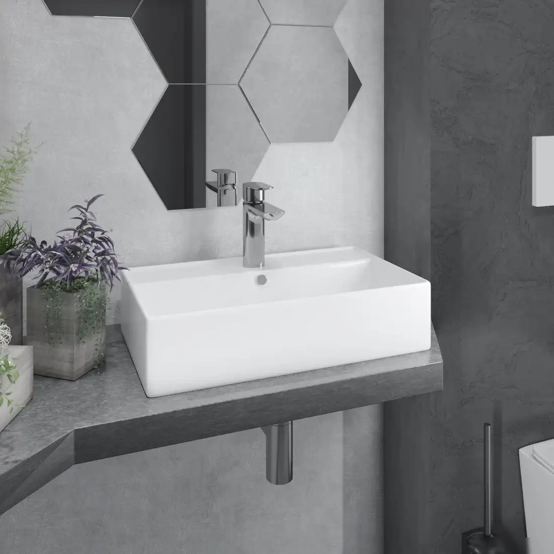 Умывальник Lauter 21855 + клапан 21190CH - фото товара