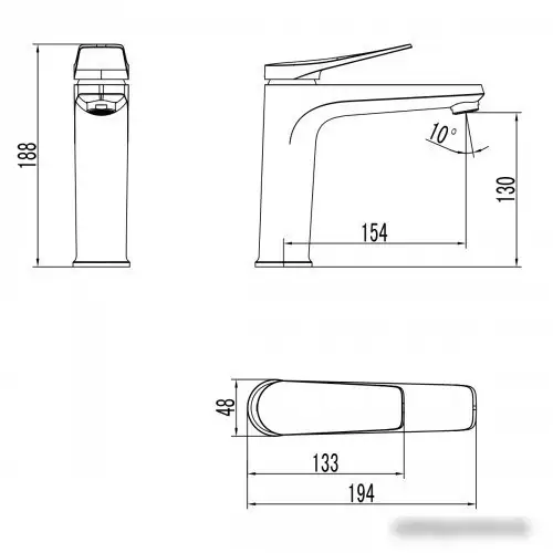 Смеситель Lemark Bronx LM3737GM - фото товара
