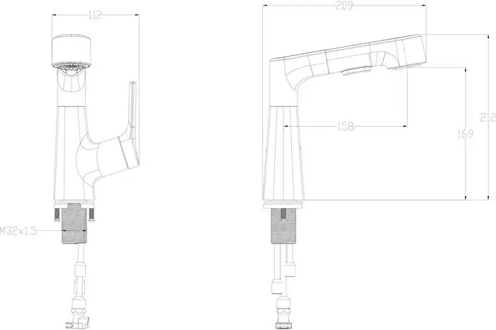 Смеситель Wonzon&Woghand WW-121B108-MW - фото товара