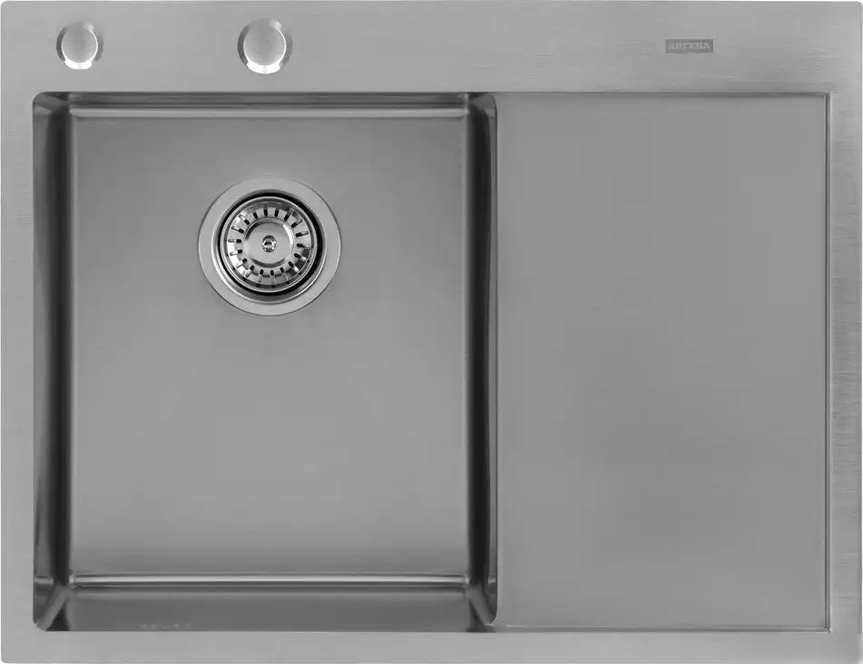 Кухонная мойка ARFEKA ECO AR 650*500 L SATIN - фото товара