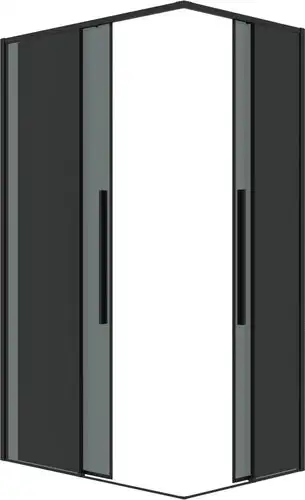 Душевой уголок Grossman Galaxy 120x80x195 300.K33.01.1280.21.10 (черный матовый/тонированное стекло) - изображение в каталоге