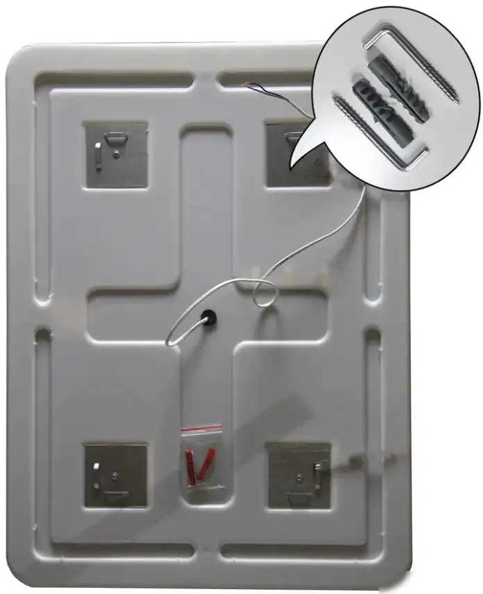 Пекам Зеркало Marta 1 80x110 marta1-80x110scl (с подсветкой, с сенсором на прикосновение, часами) – фото товара