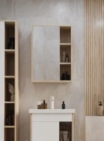 Mixline Шкаф с зеркалом для ванной Милтон-50 557614 – изображение в каталоге