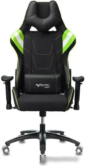 Кресло Бюрократ Viking 4 Aero Green Edition (черный) – фото товара
