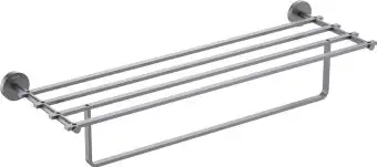 Полка для полотенца Aquatek Бетта AQ4615BGM (черный хром) – изображение в каталоге