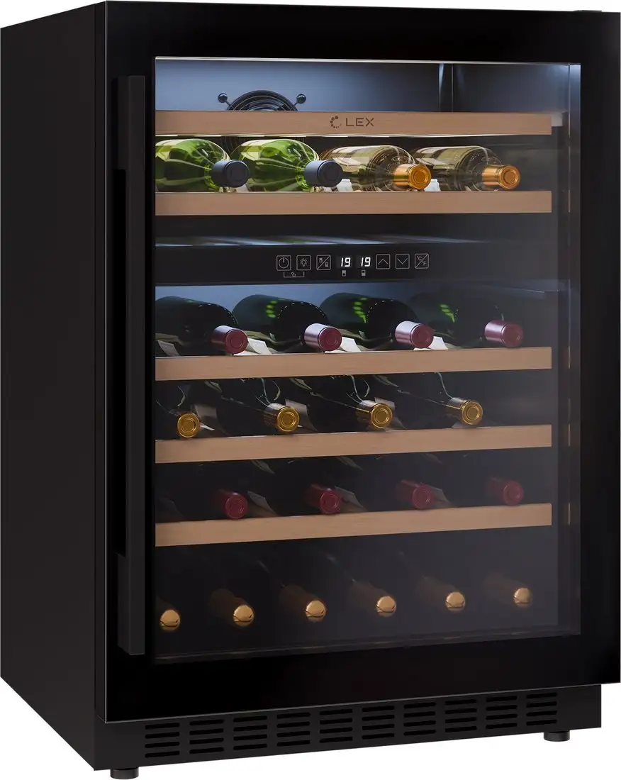 Винный шкаф LEX LWD6046BL Dual Zone — фото товара