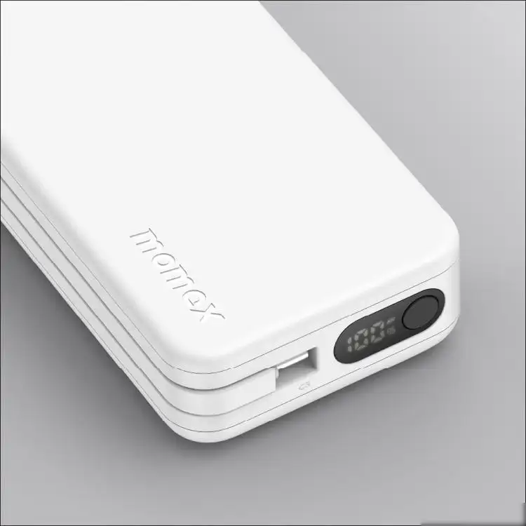 Внешний аккумулятор Momax 1-Power Vital+ Built-In USB-C IP138 10000mAh (белый) – фото товара
