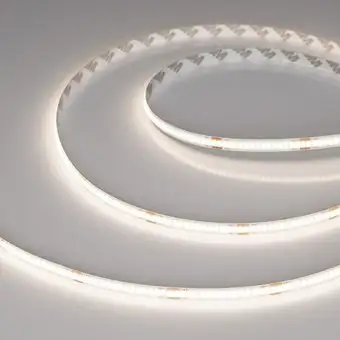 Светодиодная лента COB Arlight 8W/m 320LED/m CSP дневной белый 50М COB-X320-8mm 48V Day4000 043245 – изображение в каталоге