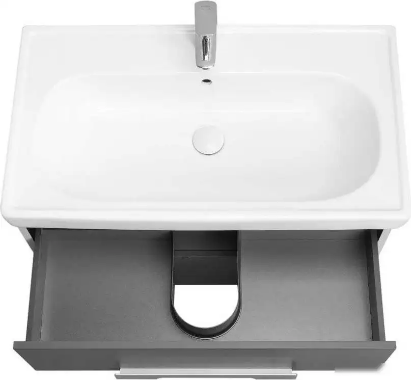 Акватон Тумба под умывальник Ар-Деко 85 1A280401DD8D0 (серый кобальт) – фото товара