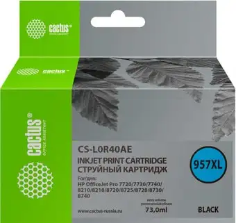 Картридж CACTUS CS-L0R40AE (аналог HP 957XL) – изображение в каталоге
