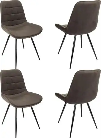 Стул Бюрократ CH-K2 4 шт (коричневый Holland 74/черный)