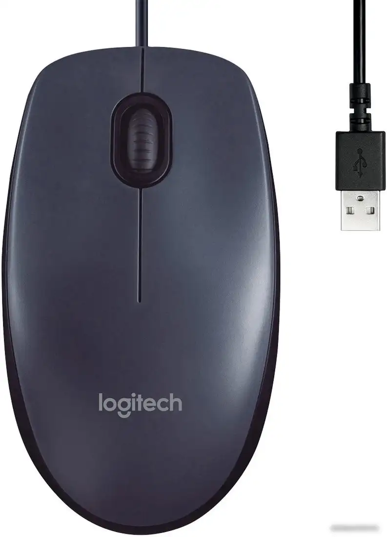 Мышь Logitech B100 (графит) – фото товара