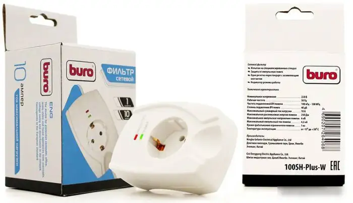 Стабилизатор напряжения Buro 100SH-W – фото товара