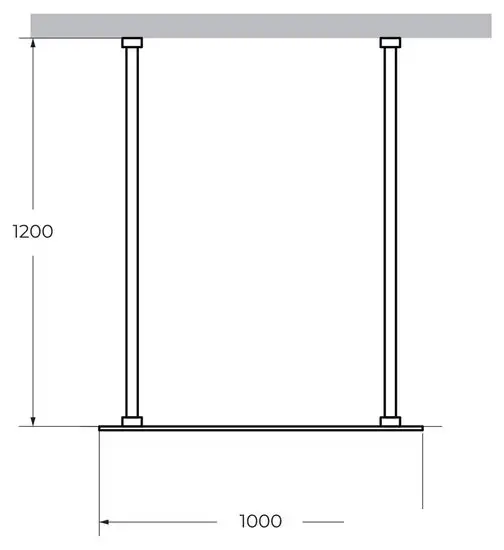 Душевая стенка Cezares LIBERTA-L-2-100-120-BR-Cr - фото товара