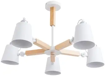 Люстра средней высоты Arte Lamp Oscar A7141PL-5WH – изображение в каталоге