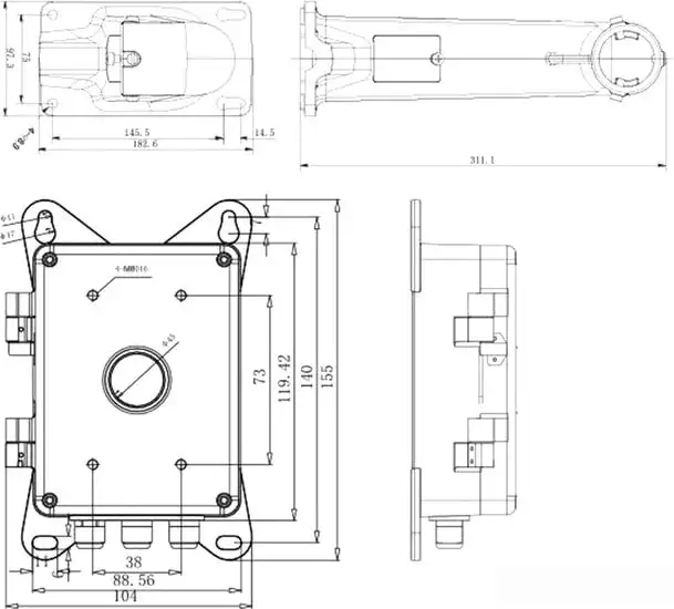 Кронштейн Hikvision DS-1602ZJ-BOX – фото товара