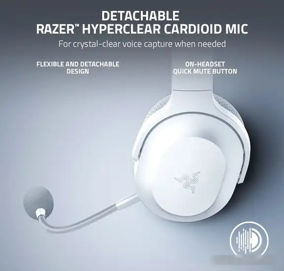 Наушники Razer Barracuda X 2022 (белый) – фото товара
