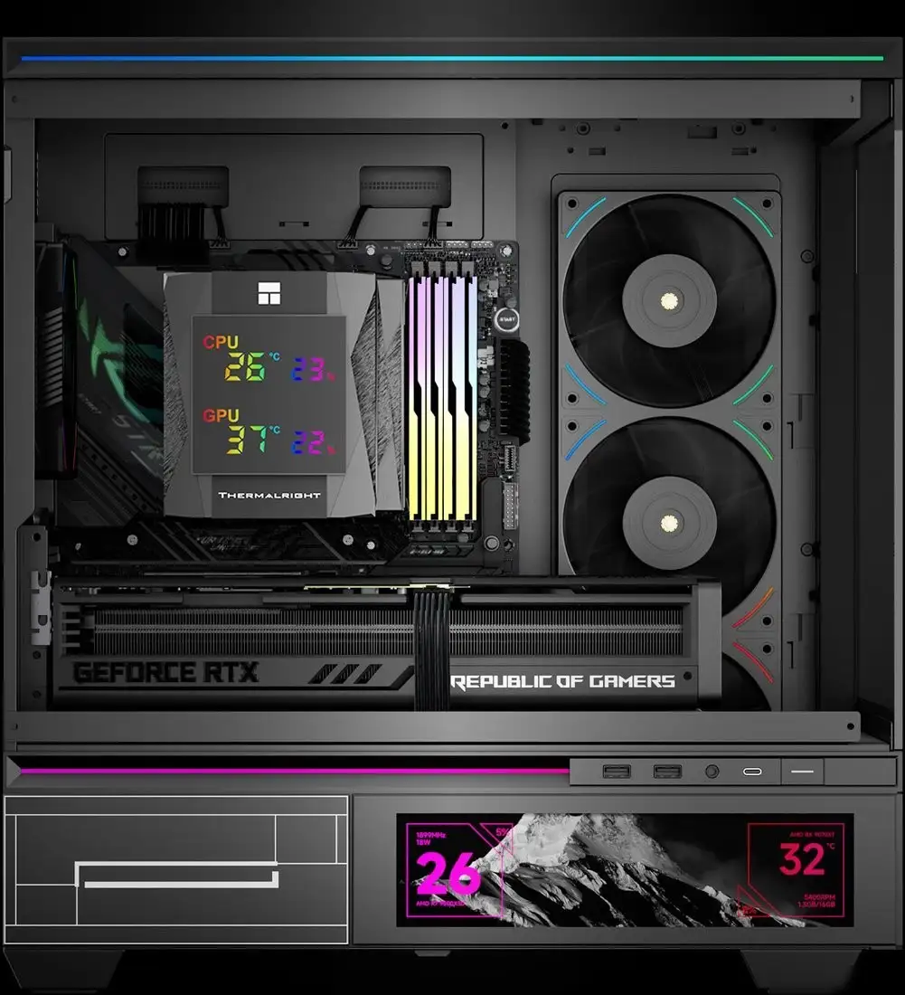 Кулер для процессора Thermalright Royal Knight 120 Digital (черный) – фото товара