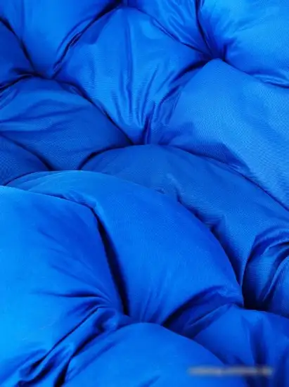 Подвесной диван M-Group Лежебока 11180210 (с коричневым ротангом/синяя подушка) – фото товара