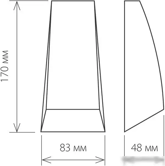 Бра Elektrostandard Techno 1016 (черный) – фото товара