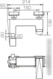 Смеситель Bravat Iceberg F676110C-01 - фото товара