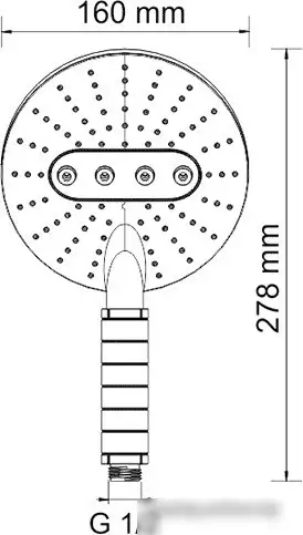 Душевая лейка Wasserkraft A059 - фото товара