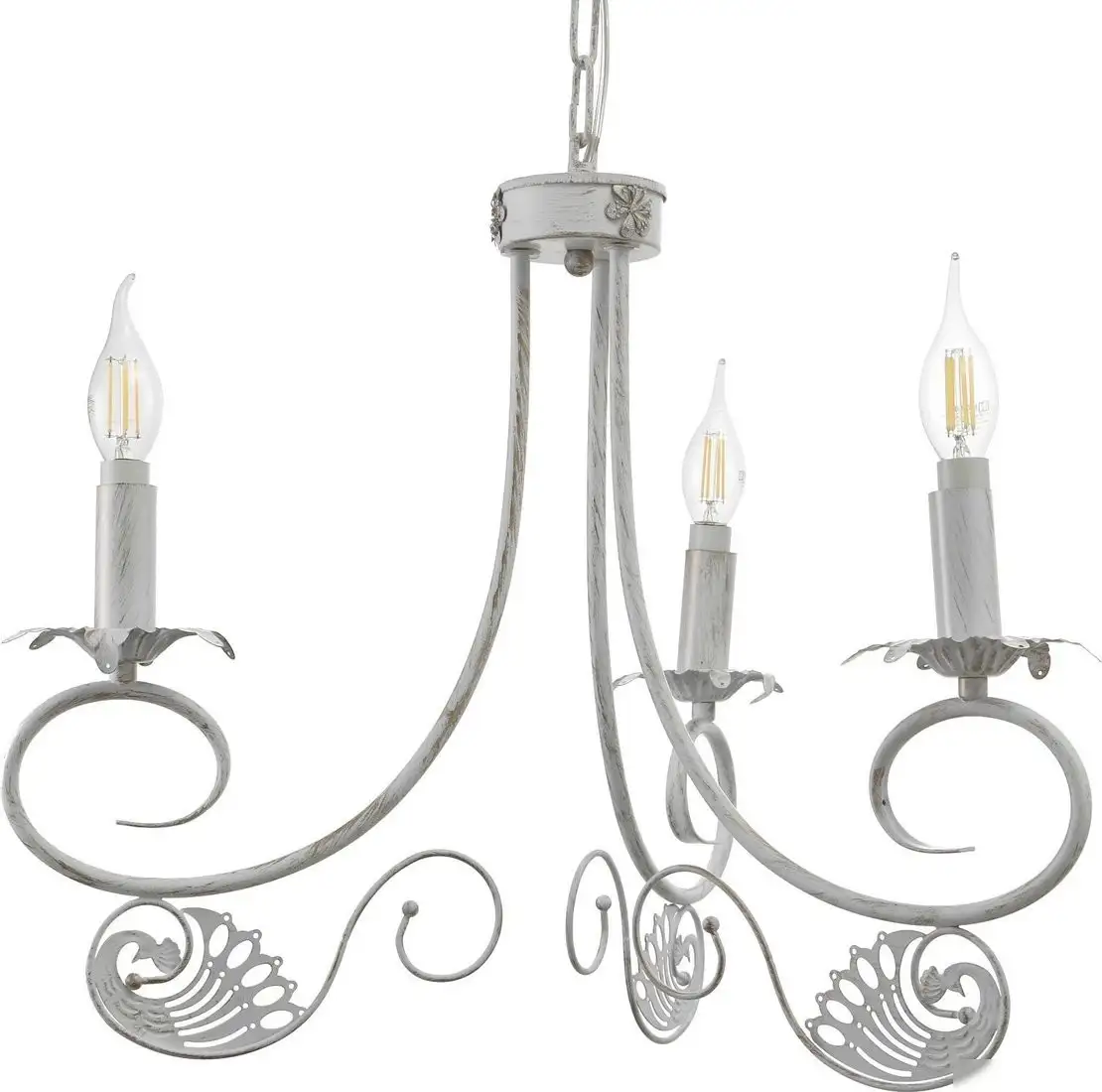 Подвесная люстра BayerLux Элессия 9526441 (белый/золотая патина) – фото товара