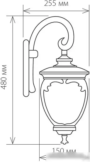Уличный фонарь Elektrostandard Andromeda D GLYF-8024D (черное золото) – фото товара