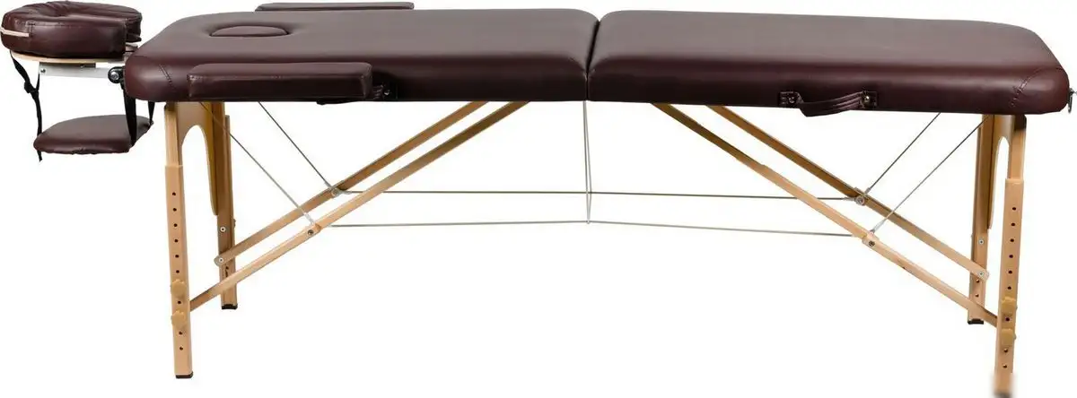 Массажный стол Atlas Sport складной 2-с 60 см деревянный (коричневый) – фото товара