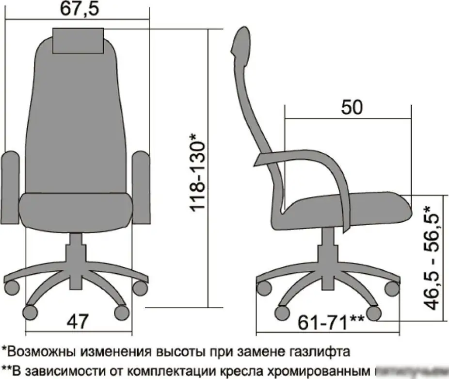 Офисное кресло Metta S-BP-8 PL №20 (черный) – фото товара