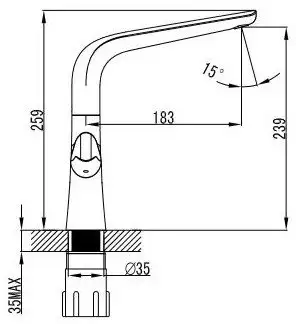 Смеситель Kaiser Suer [46133] - фото товара