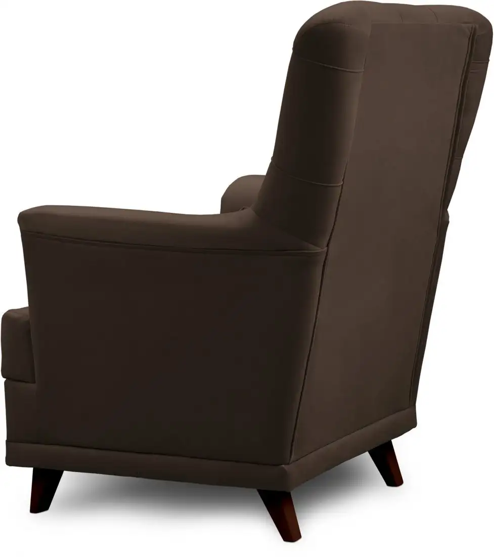 Интерьерное кресло Mio Tesoro Каприз (Velutto 23/шоколад) – фото товара