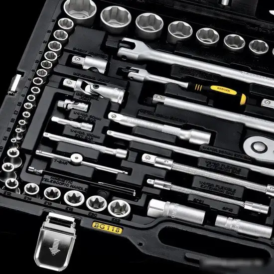 Универсальный набор инструментов Berger BG118-1214 (118 предметов) – фото товара