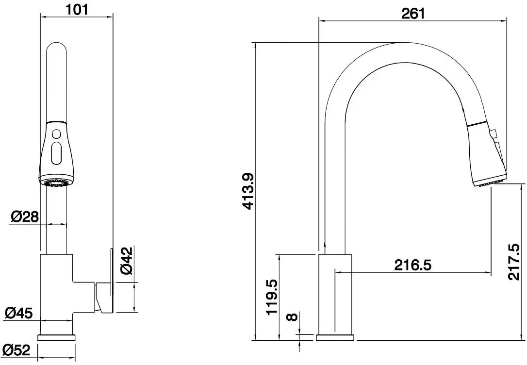 Смеситель Ekko E47801 - фото товара