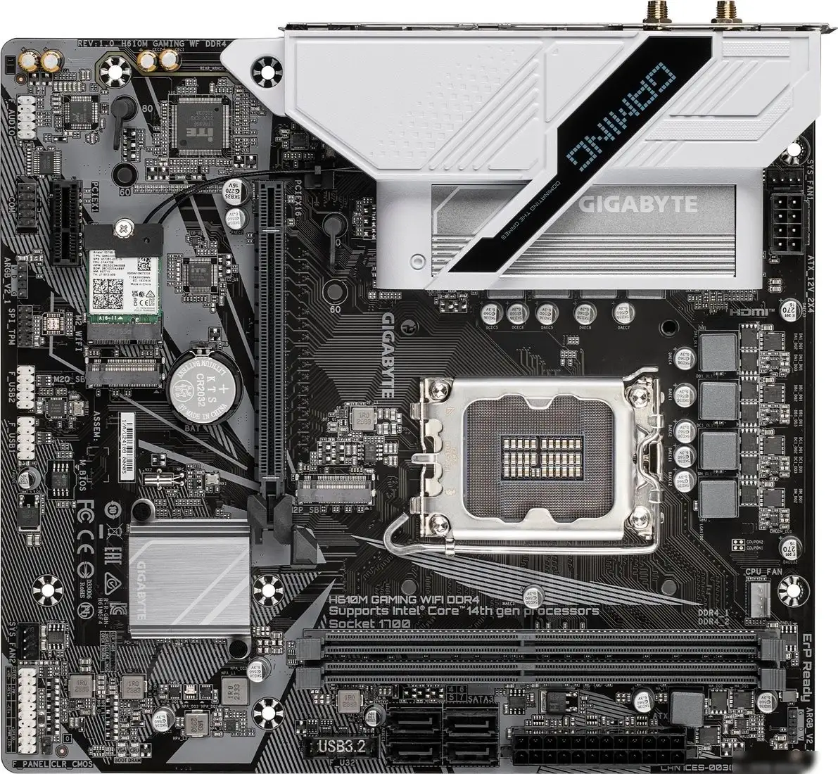 Gigabyte H610M Gaming WiFi DDR4 (rev. 1.0) – фото товара