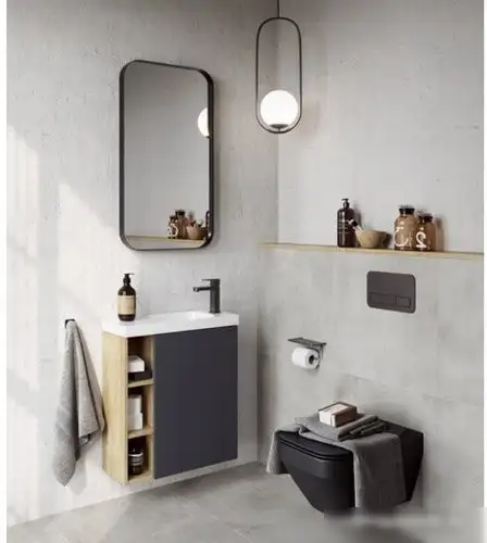 Aqwella Тумба с умывальником Alba ALB010RDD+ALB0706GRМ – фото товара