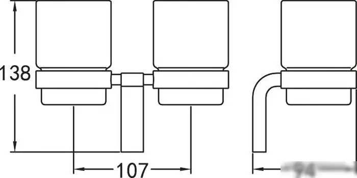 Стакан для зубной щетки и пасты Cezares Ultima CZR-F-8930A – фото товара