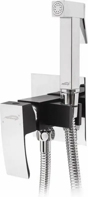Гигиенический душ Hansberge H3077 (черный хром) - фото товара