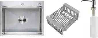 Кухонная мойка Schtoff Best Premium Silver 6050 + коландер KR-1 GREY + дозатор SD-1 SILVER - изображение в каталоге