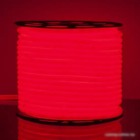 Гибкий неон Elektrostandard 220V 9.6W 144Led 2835 IP67 круглый красный a043549 – фото товара