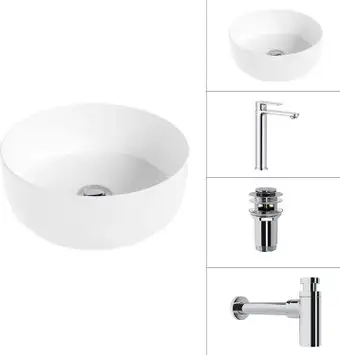 Умывальник Lauter 21499-31 + Moon 21СK81691C + сифон 21635CH + дон.клапан 21190CH (хром) - изображение в каталоге
