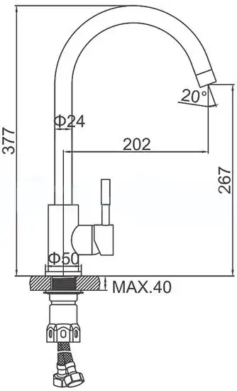 Смеситель Ledeme H98 L4998Y-3 - фото товара