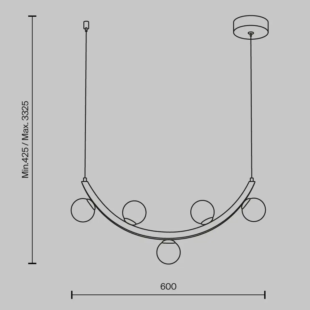 Подвесная люстра Maytoni Ambre MOD331PL-L12BS3K – фото товара