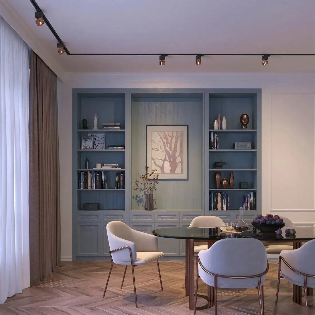 Трековый светильник Arlight SP-PLURIO-TRACK-4TR-R77-9W Warm3000 BK-COP 36deg 038123 – фото товара