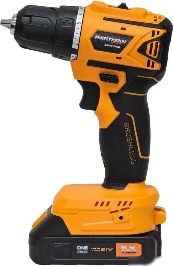 Дрель-шуруповерт Partisan AD-2155BL (с 2-мя АКБ, кейс) – фото товара