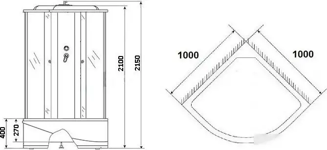 Душевая кабина Grossberg PB 103 - фото товара