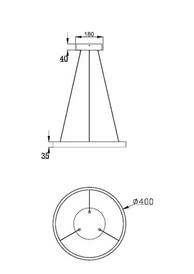Подвесная люстра Maytoni Rim MOD058PL-L22BK – фото товара