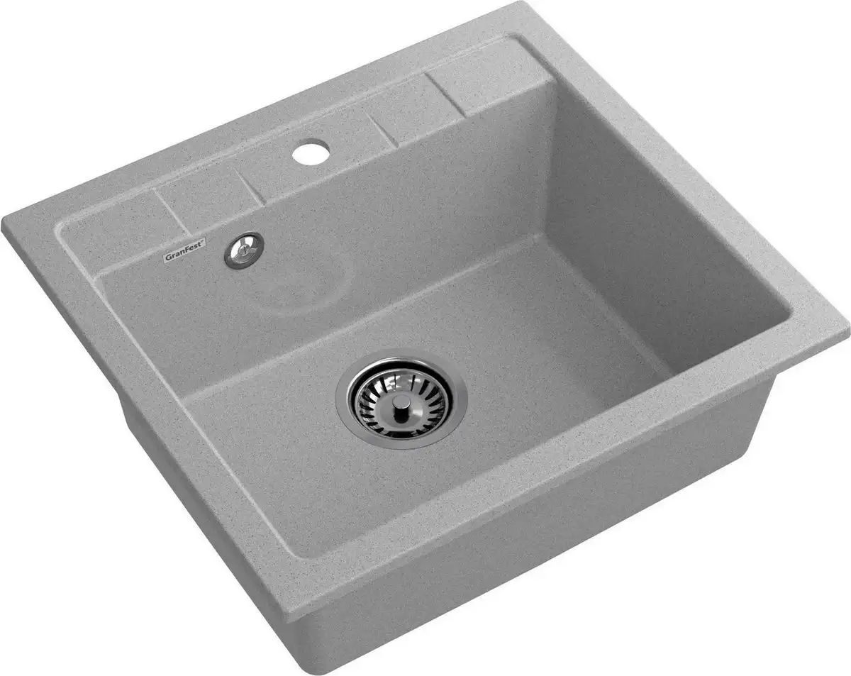 Кухонная мойка GranFest Quadro 561 (серый) - фото товара