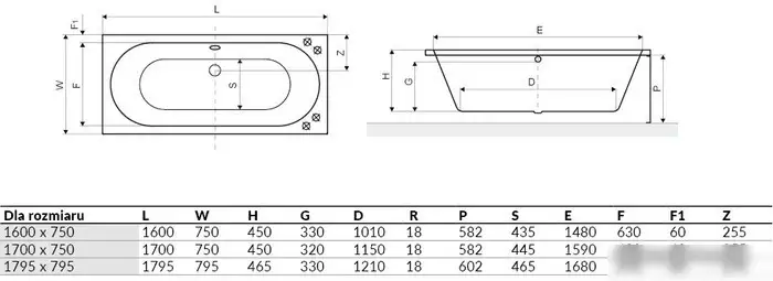 Ванна Excellent Oceana Slim 180x80 (с ножками) - фото товара