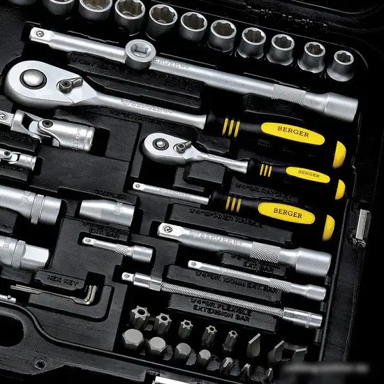 Универсальный набор инструментов Berger BG128-1214 (128 предметов) – фото товара